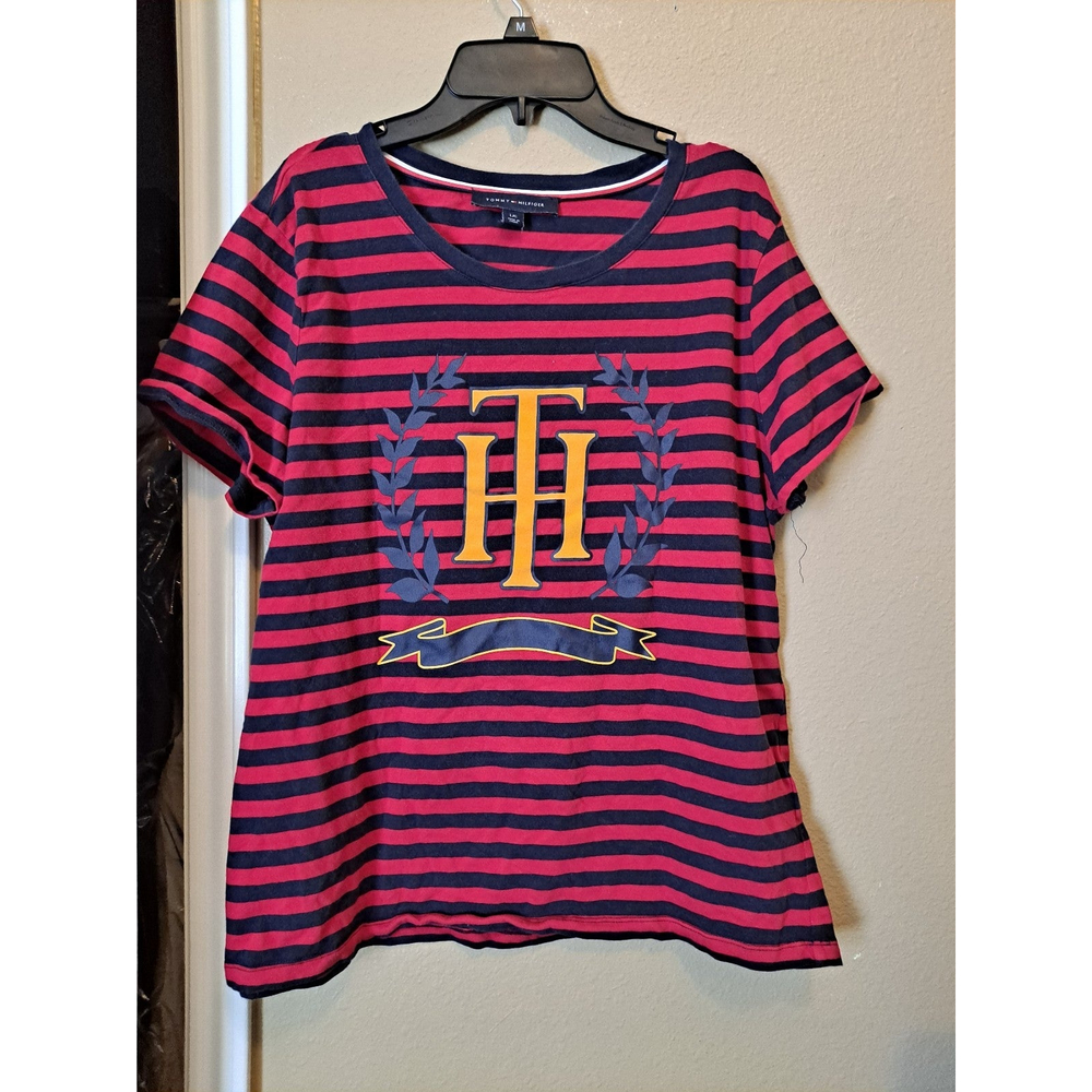 Tommy Hilfiger Red and Blue Shirt